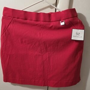 Rafaella Women's Vibrant Red Mini Skirt